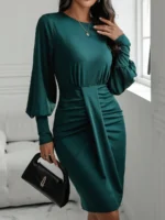 Rochie Scurta Gunda Verde - imagine 5