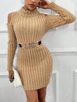 Rochie Scurta Tricotata Seia Maro