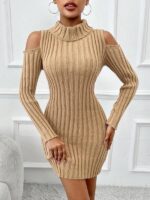 Rochie Scurta Tricotata Seia Maro - imagine 4