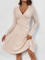 Rochie Scurta Cambre Bej - imagine 4