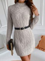 Rochie Scurta Tricotata Renata Gri
