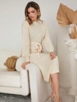 Rochie Midi Tricotata Federica Bej - imagine 3