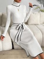 Rochie Midi Tricotata Ronah Alba - imagine 4