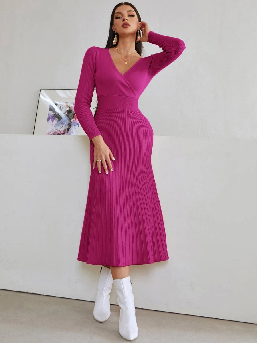 50 Rochie Midi Oreana Violet - imagine 1