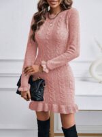 Rochie Scurta Edel Roz - imagine 4