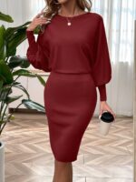 Rochie Scurta Anita Grena Cu Maneci Bufante - imagine 3