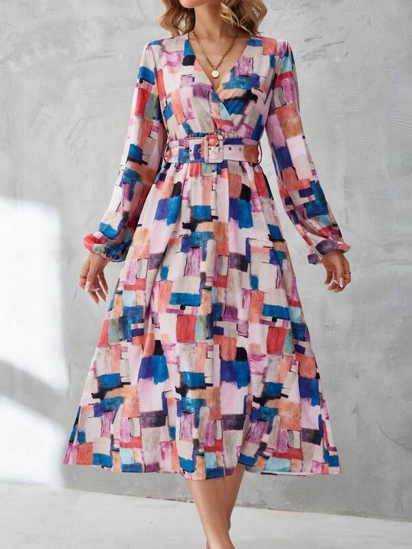 777 Rochie Lunga Mario Multicolora - imagine 1