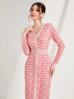 Rochie Lunga Tricotata Dorota Roz - imagine 5
