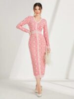 Rochie Lunga Tricotata Dorota Roz - imagine 3