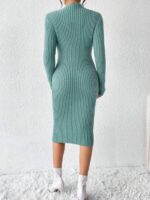 Rochie Midi Tricotata Nava Vernil - imagine 2