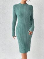 Rochie Midi Tricotata Nava Vernil - imagine 4