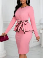 Rochie Midi Almo Roz - imagine 3