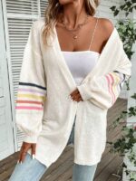 Cardigan Silveira Roz Cu Imprimeu Multicolor