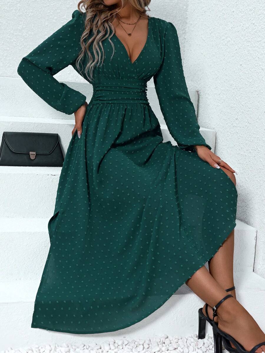 101 Rochie Lunga Nilhan Verde - imagine 1