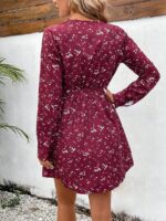 Rochie Scurta Umika Grena Cu Model Floral - imagine 2