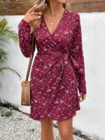 Rochie Scurta Umika Grena Cu Model Floral - imagine 3