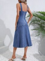 Rochie Midi Faustina Denim - imagine 2