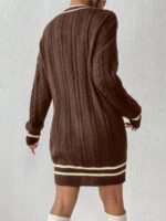 Rochie Tricotata Scurta Dafrila Maro - imagine 2