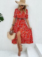 Rochie Midi Ambar Rosie Cu Model Floral - imagine 3