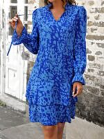 Rochie Scurta Nilay Albastra