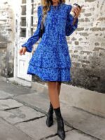 Rochie Scurta Nilay Albastra - imagine 4
