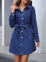 Rochie Scurta Forsete Denim - imagine 5