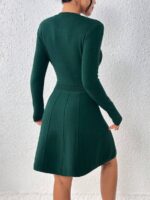Rochie Scurta Elma Verde Inchis - imagine 2