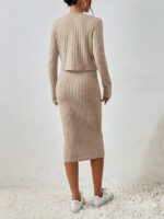 Compleu cu Rochie Beryl Maro - imagine 2
