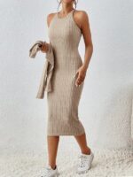 Compleu cu Rochie Beryl Maro - imagine 3