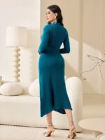Rochie Midi Tricotata Aurica - imagine 2