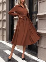 Rochie Midi Gusten Maro Cu Cordon - imagine 3