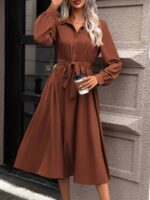 Rochie Midi Gusten Maro Cu Cordon - imagine 5