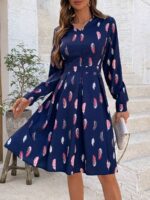 Rochie Scurta Nour Cu Pene Multicolore