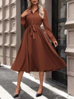 Rochie Midi Gusten Maro Cu Cordon