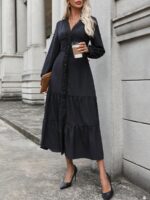 Rochie Lunga Moana Neagra - imagine 5