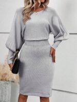Rochie Lunga Elvan Corai Cu Imprimeu Negru - imagine 39