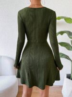 Rochie Scurta Lucyna Khaki - imagine 2