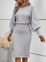 Rochie Lunga Elvan Corai Cu Imprimeu Negru - imagine 40