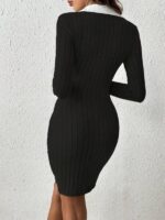 Rochie Scurta Minke Neagra - imagine 2