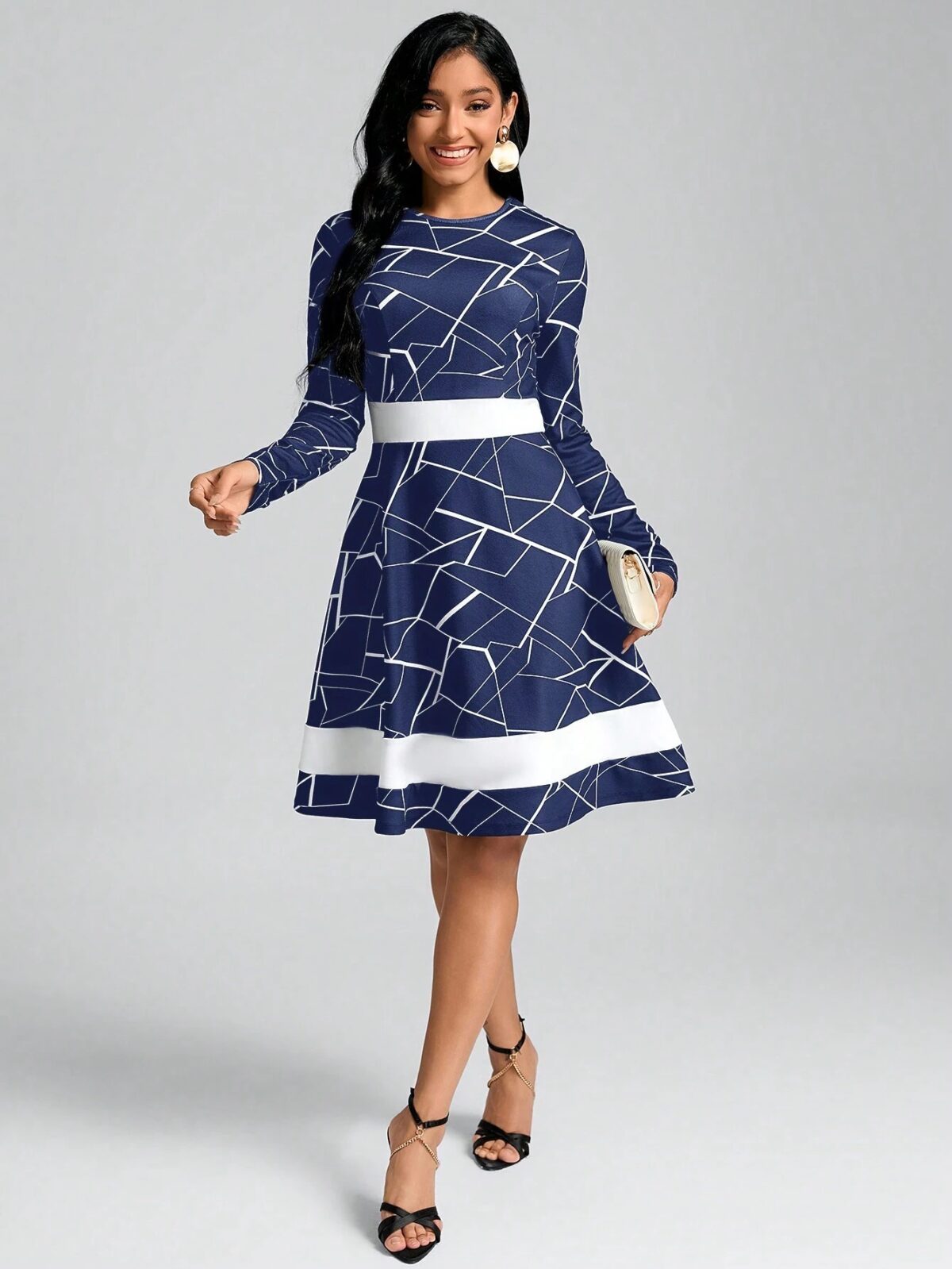 Rochie Scurta Iveth Bleumarin - imagine 4
