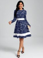 Rochie Scurta Iveth Bleumarin - imagine 4