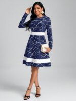 Rochie Scurta Iveth Bleumarin - imagine 3