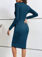 Rochie Midi Kristie Turcoaz - imagine 2