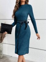 Rochie Midi Kristie Turcoaz - imagine 3