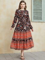 Rochie Lunga Celina Inflorata