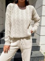 Compleu Dama Tricotat Adriano Bej - imagine 4