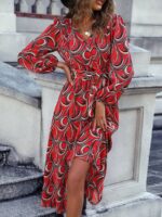 Rochie Midi Okena Rosie Cu Imprimeu Alb - Negru - imagine 4