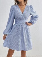 Rochie Scurta Dorina Albastra - imagine 5