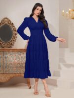 Rochie Lunga Ladius Albastra - imagine 3