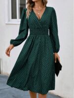 Rochie Lunga Elvan Corai Cu Imprimeu Negru - imagine 64